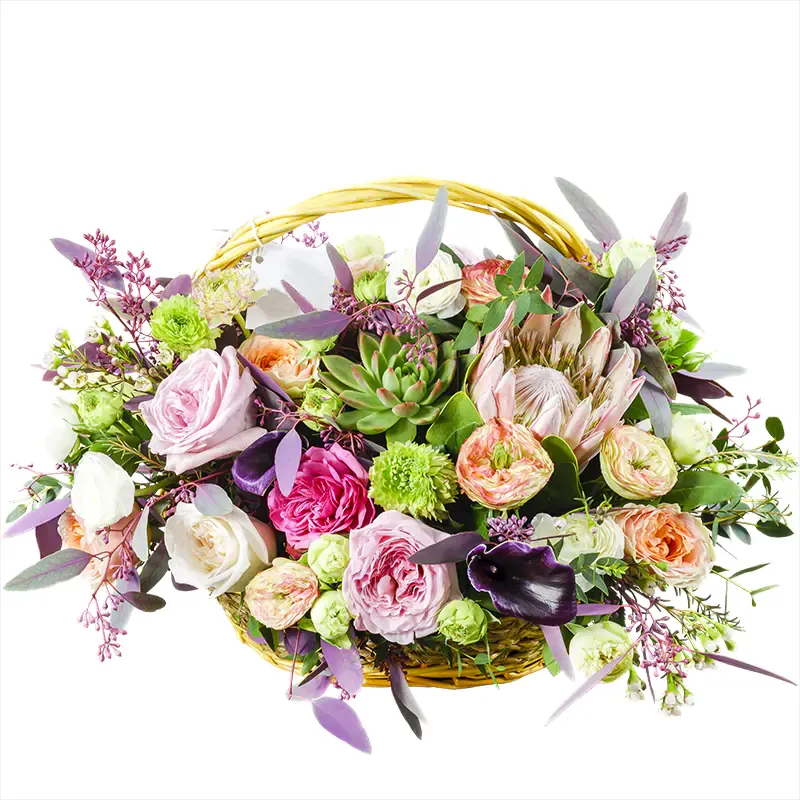 Корзина с цветами Вечернее очарование